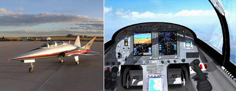 Как водится, началось всё с чертежей, макета 1:1 (слева) и компьютерных рисунков (иллюстрации Aviation Technology Group).